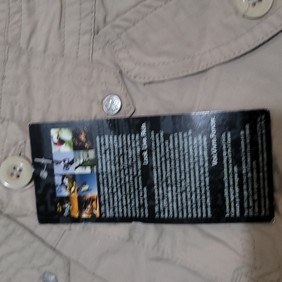 Beige size 12 cargo shorts designed by X-Games NWT NEW tie up legs unisex - Picture 5 of 6